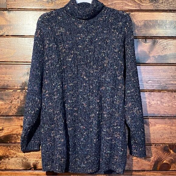 Womens St. Johns Bay Wool blend Turtleneck Knit Sweater Size Large - Picture 3 of 10